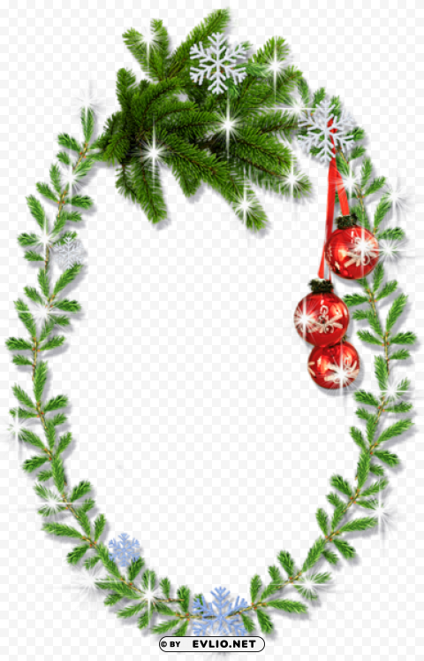 christmas piny photo frame PNG images without BG background best stock photos - Image ID 70de40b6