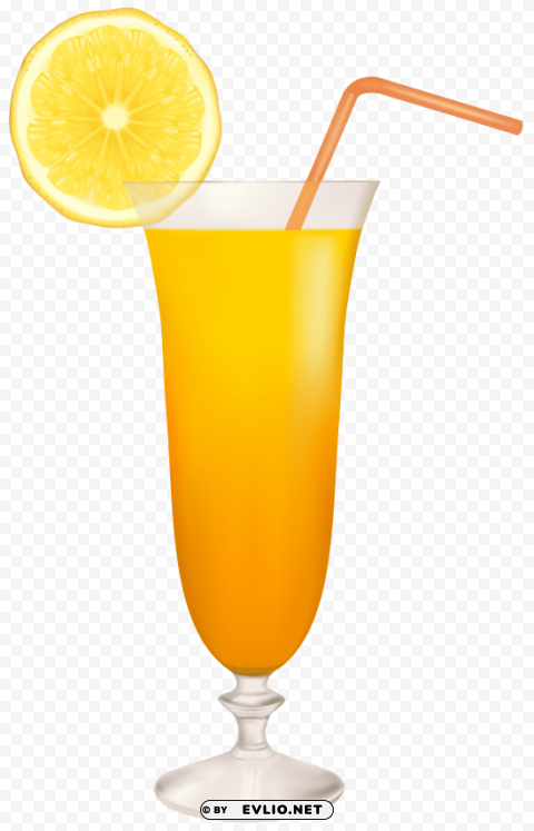 cocktail glass with lemon PNG pics with alpha channel