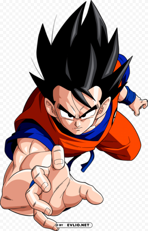 Goku Grabbing PNG For Digital Art