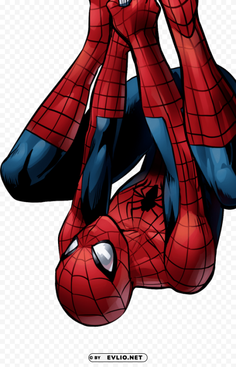 Spider-man Isolated Artwork On Transparent Background