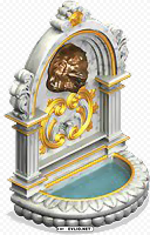 legends wall fountain PNG Graphic Isolated with Transparency