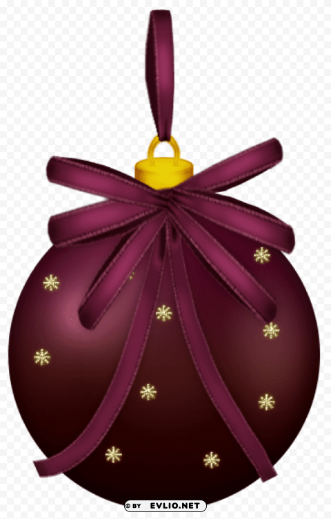 dark red christmas ballpicture Isolated Graphic Element in Transparent PNG