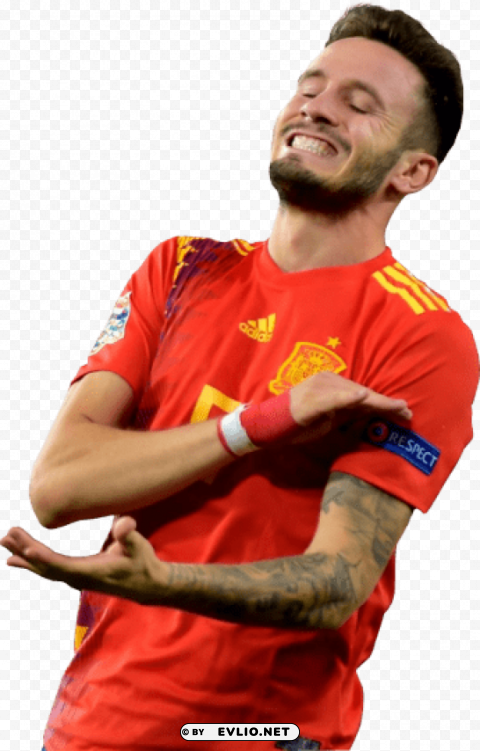 saúl Ñíguez Transparent PNG Isolated Illustration