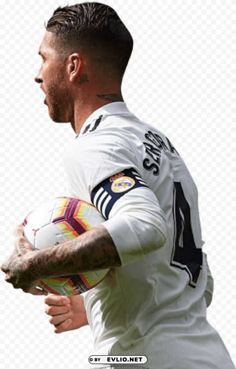 sergio ramos Transparent Background Isolated PNG Art