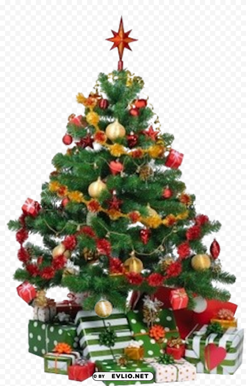 animated moving christmas tree ClearCut Background PNG Isolation