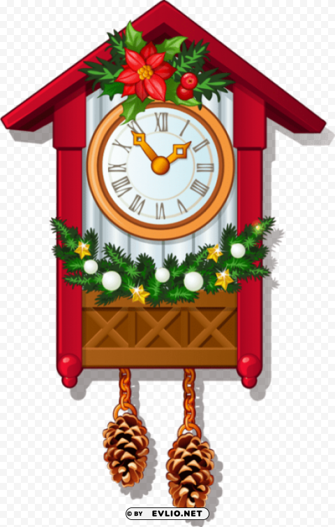 free download nutcracker cuckoo clock images - christmas cuckoo clock clipart Clear Background PNG Isolated Graphic