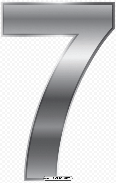 silver number seven PNG images with no background essential clipart png photo - eea2f21e