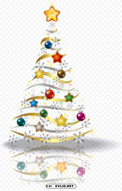  christmas gold tree PNG transparent designs