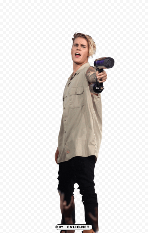 justin bieber holding gas canone HighResolution PNG Isolated on Transparent Background png - Free PNG Images ID da3ac4eb