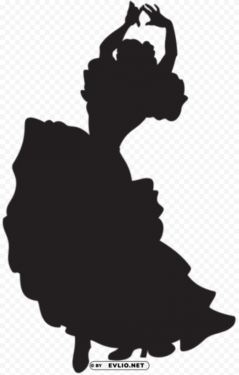spanish dancer silhouette PNG photo