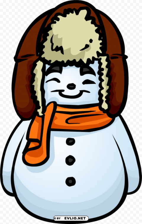 club penguin snowman furniture Clear Background PNG Isolation