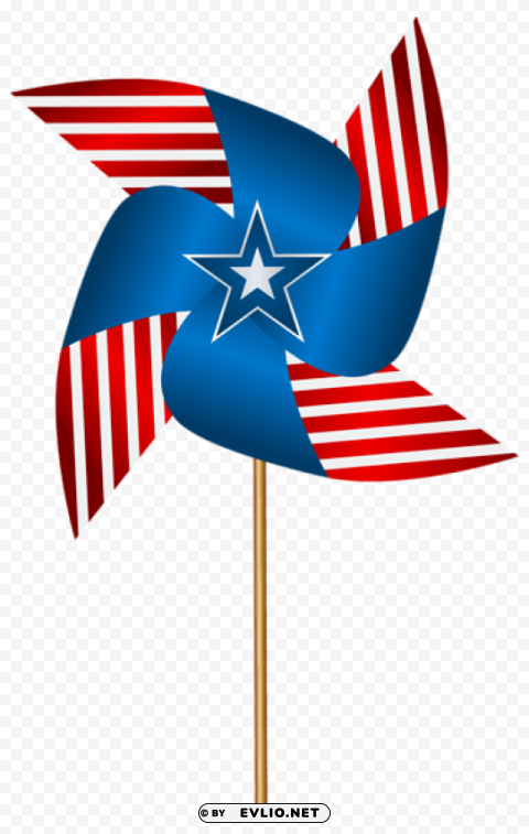 usa pinwheel Isolated Element in Clear Transparent PNG