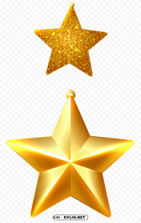 christmas stars ornaments PNG pics with alpha channel