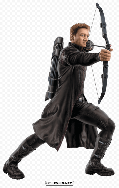 hawkeye front PNG Graphic Isolated on Clear Background