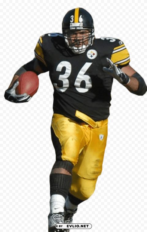 Steelers 36 Bettis PNG Graphic With Isolated Design