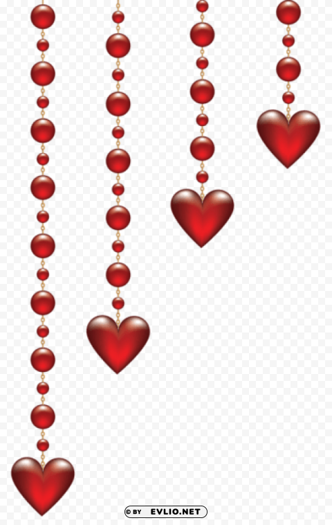 valentine's day hanging hearts transparent Clear background PNG clip arts