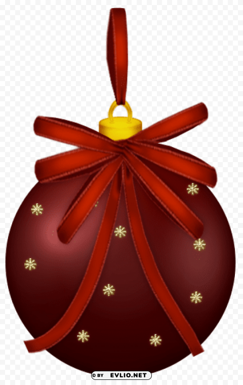 red christmas ballpicture Isolated Graphic Element in HighResolution PNG