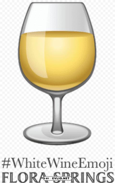 white wine emoji Isolated Character in Transparent PNG