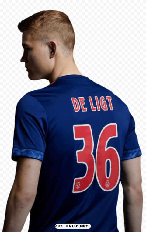 matthijs de ligt Clean Background Isolated PNG Graphic