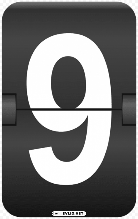 nine counter number PNG Isolated Subject on Transparent Background