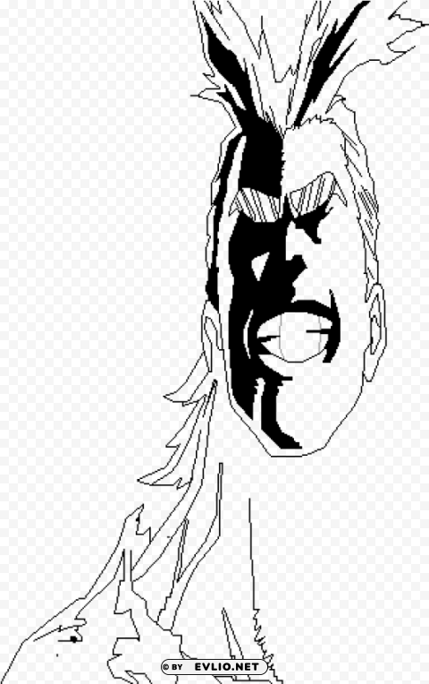 all might face PNG Isolated Object with Clear Transparency