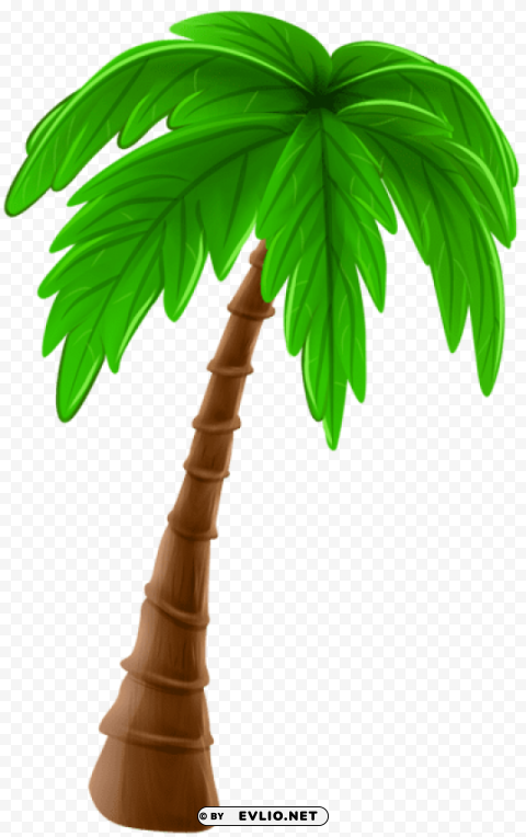 palm tree cartoon Isolated Character in Clear Transparent PNG