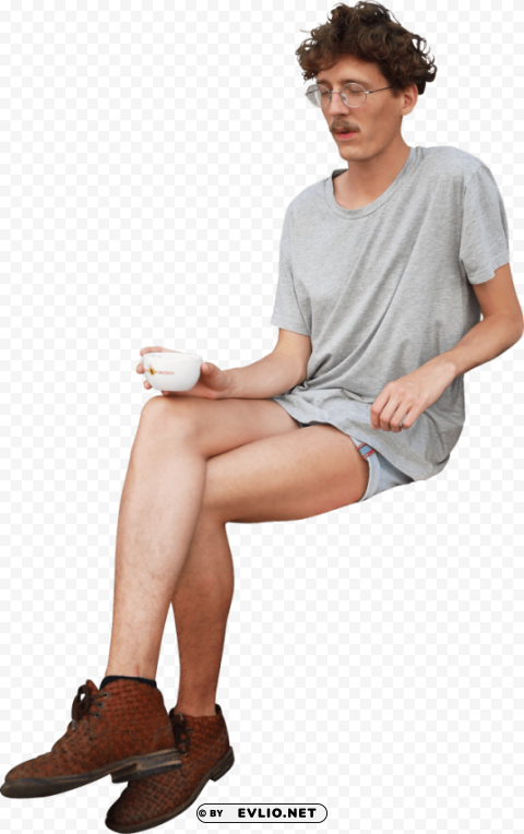 sitting coffee Transparent background PNG stockpile assortment