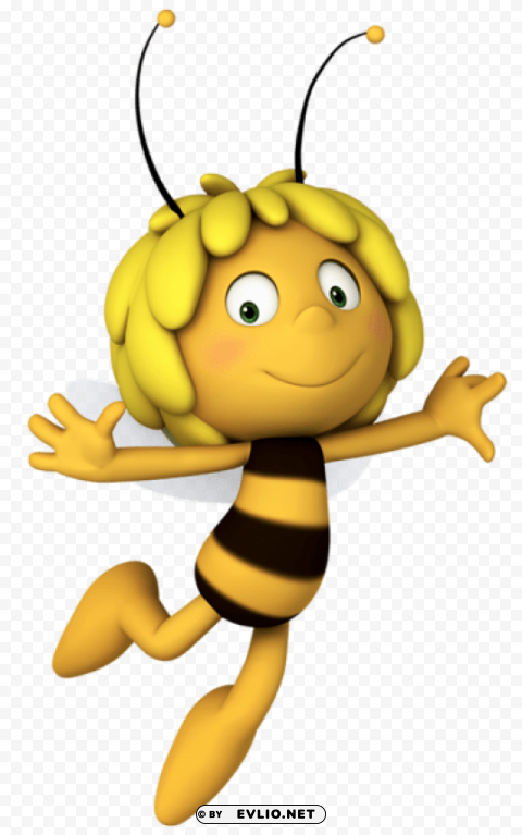 maya the bee Transparent Background Isolated PNG Figure