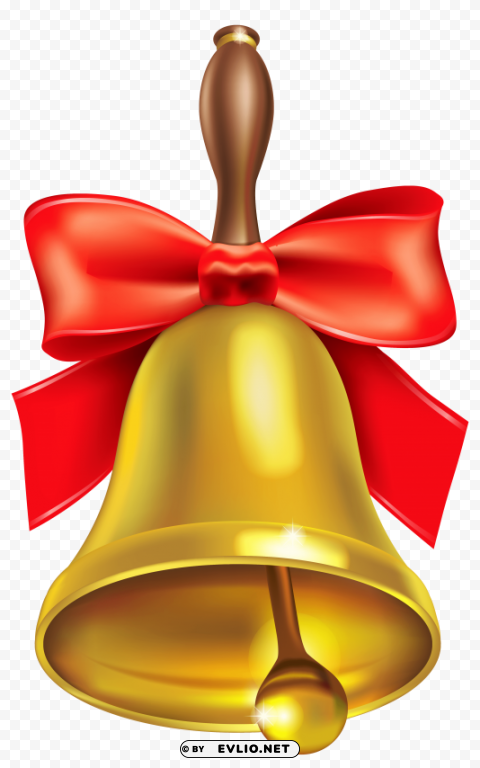 christmas golden bell Free PNG images with clear backdrop