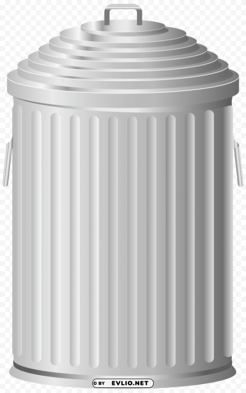 Metal Trash Can Image PNG Transparent Designs For Projects