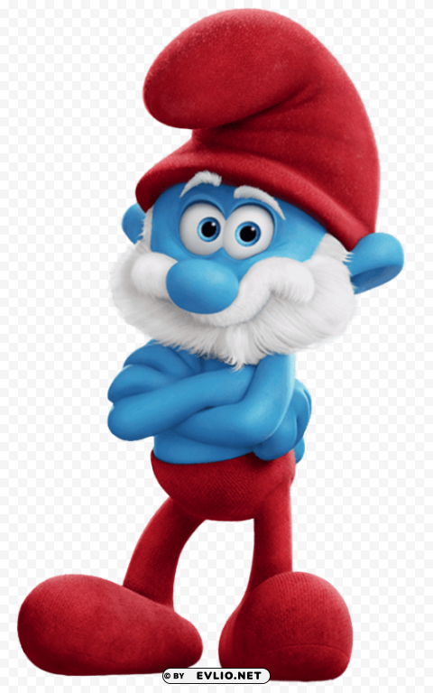papa smurf Isolated Character on HighResolution PNG