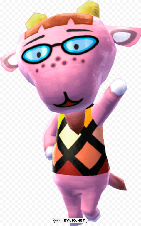 animal crossing velma Isolated Artwork on Transparent Background PNG