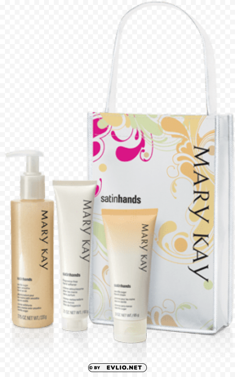 mary kay satin hands pampering set peach Transparent PNG pictures for editing