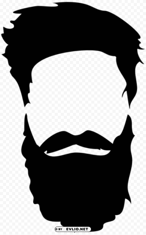 hair beard mustache Isolated Character in Transparent Background PNG