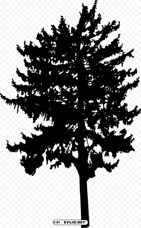 tree silhouette PNG clip art transparent background