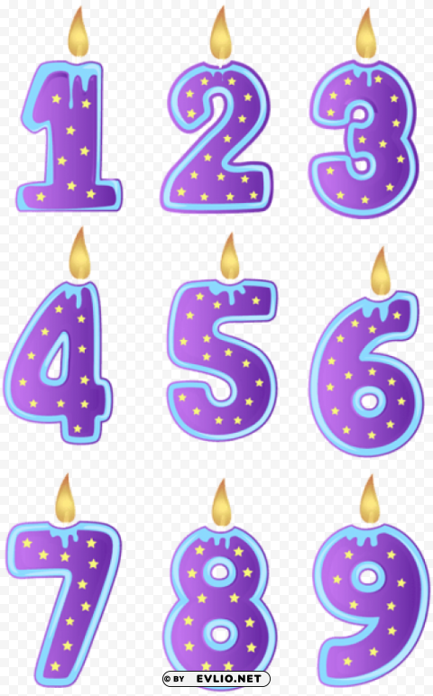 birthday candles transparent Clear background PNGs