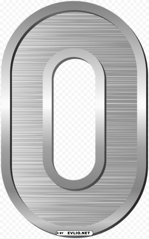 number zero silver PNG images with alpha transparency bulk clipart png photo - d5687008