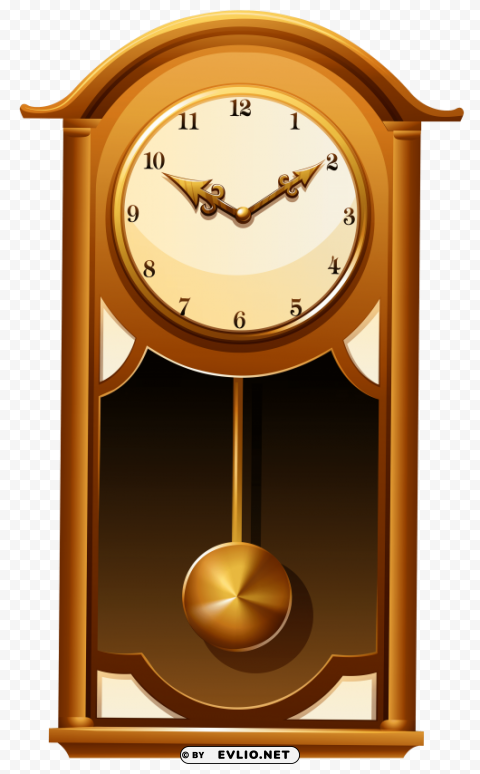 antique wall clock Isolated Element in Clear Transparent PNG