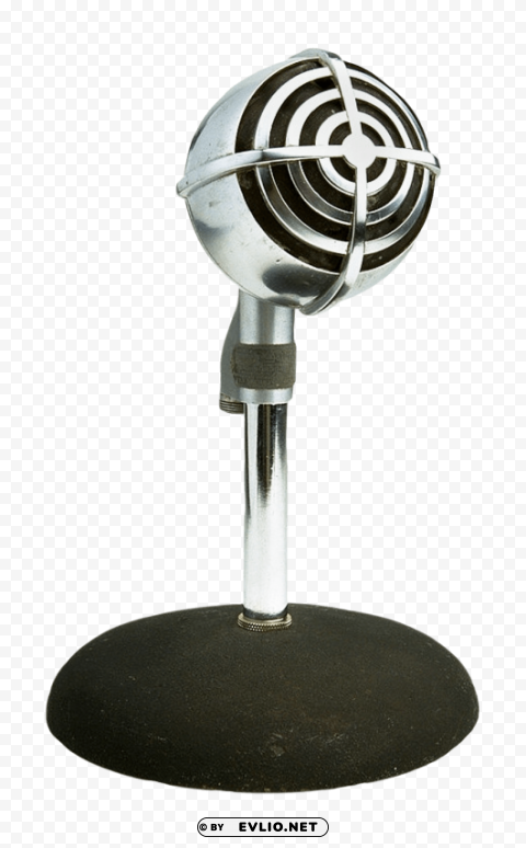 Clear Retro Style Microphone PNG for educational use PNG Image Background ID a5b86909