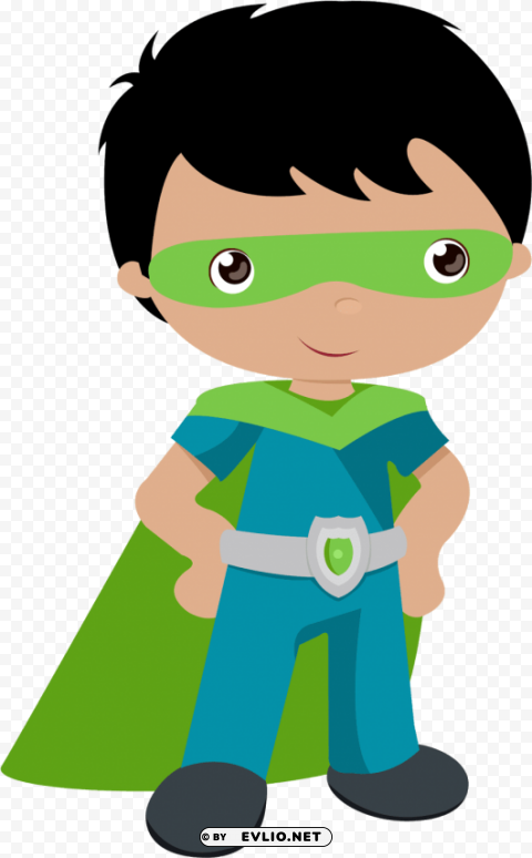 super hero kids Isolated Object with Transparent Background PNG