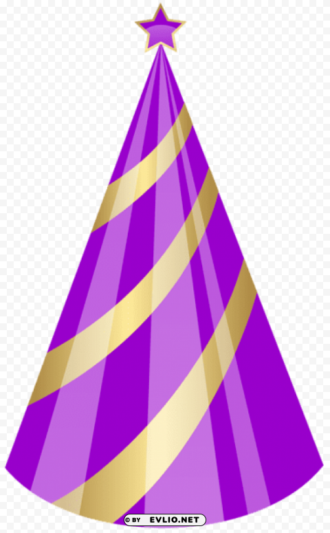 birthday party hat Transparent Background Isolation in PNG Format