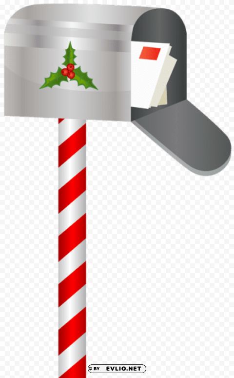 christmas mailbox PNG graphics with transparent backdrop