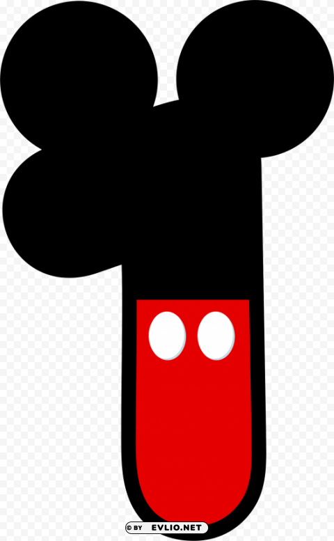 numero 1 mickey mouse PNG images for websites