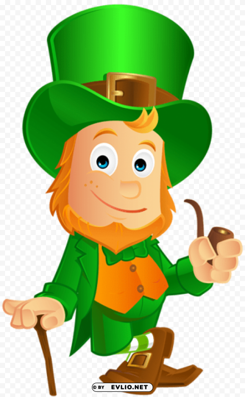 st patrick-s day leprechaun PNG with alpha channel for download