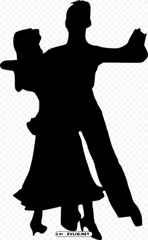 couple dancing silhouette PNG for use