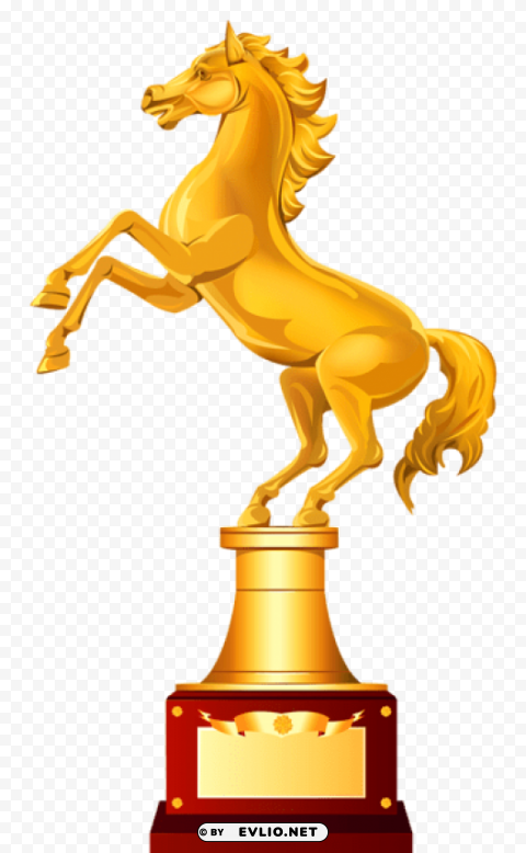 golden horse trophy PNG transparent photos massive collection