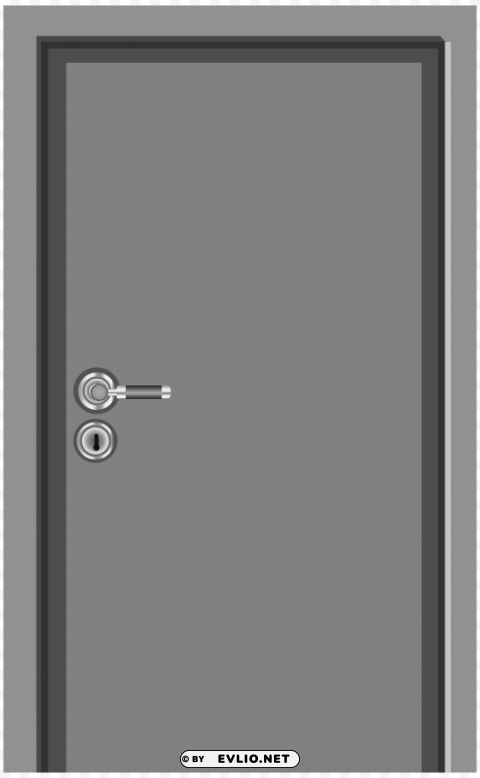 grey door PNG images with alpha mask