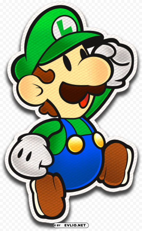 paper luigi color splash PNG isolated PNG transparent with Clear Background ID 73458a9e