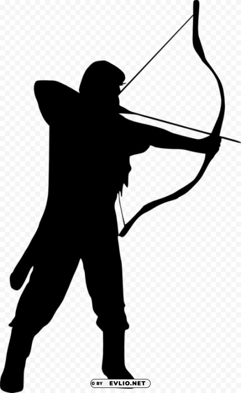 Transparent archer silhouette Transparent PNG Isolated Graphic with Clarity PNG Image - ID b1e7da1e