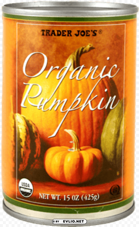 trader joe's organic pumpkin Isolated Character in Transparent PNG